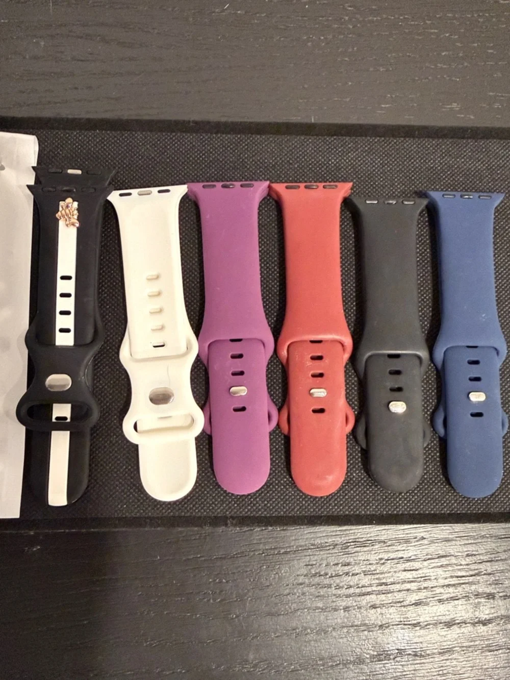 Silicone Replacement Watch Bands for 38/40/41mm Smartwatches — Multi-Color Pack